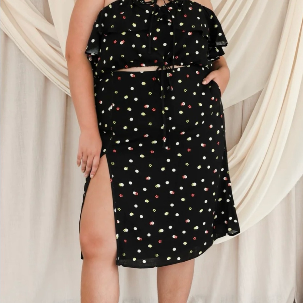 Black Polka Dot Skirt